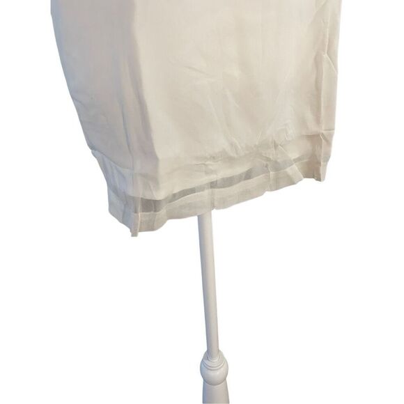 Drapers & Damons Womens Plus Size 3X 100% Silk Sleeveless Tank Top Cream NWT - Picture 3 of 8